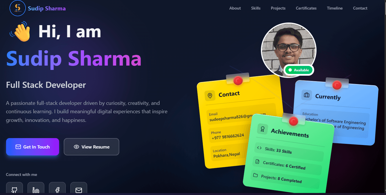 Personal Portfolio Website